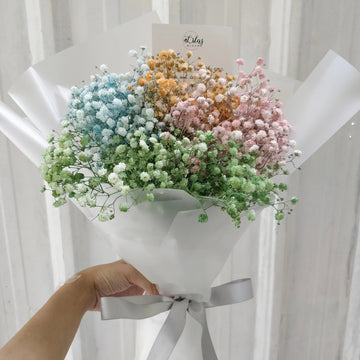 Colourful Baby Breath Bouquet