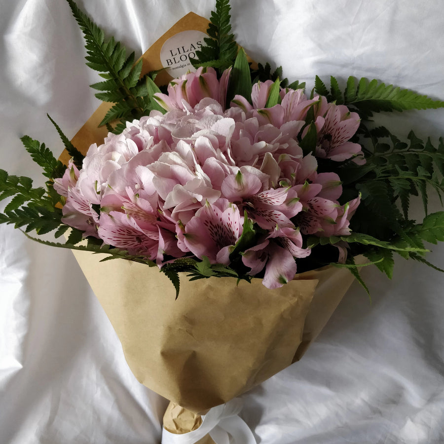 Birthday Bouquet or Anniversary gift bouquet for sweet lady or a Pink Lover. A Pink on Pink Bouquet for a Pink Lover. Best for special and magical moments such as Birthday and Anniversaries gift. 