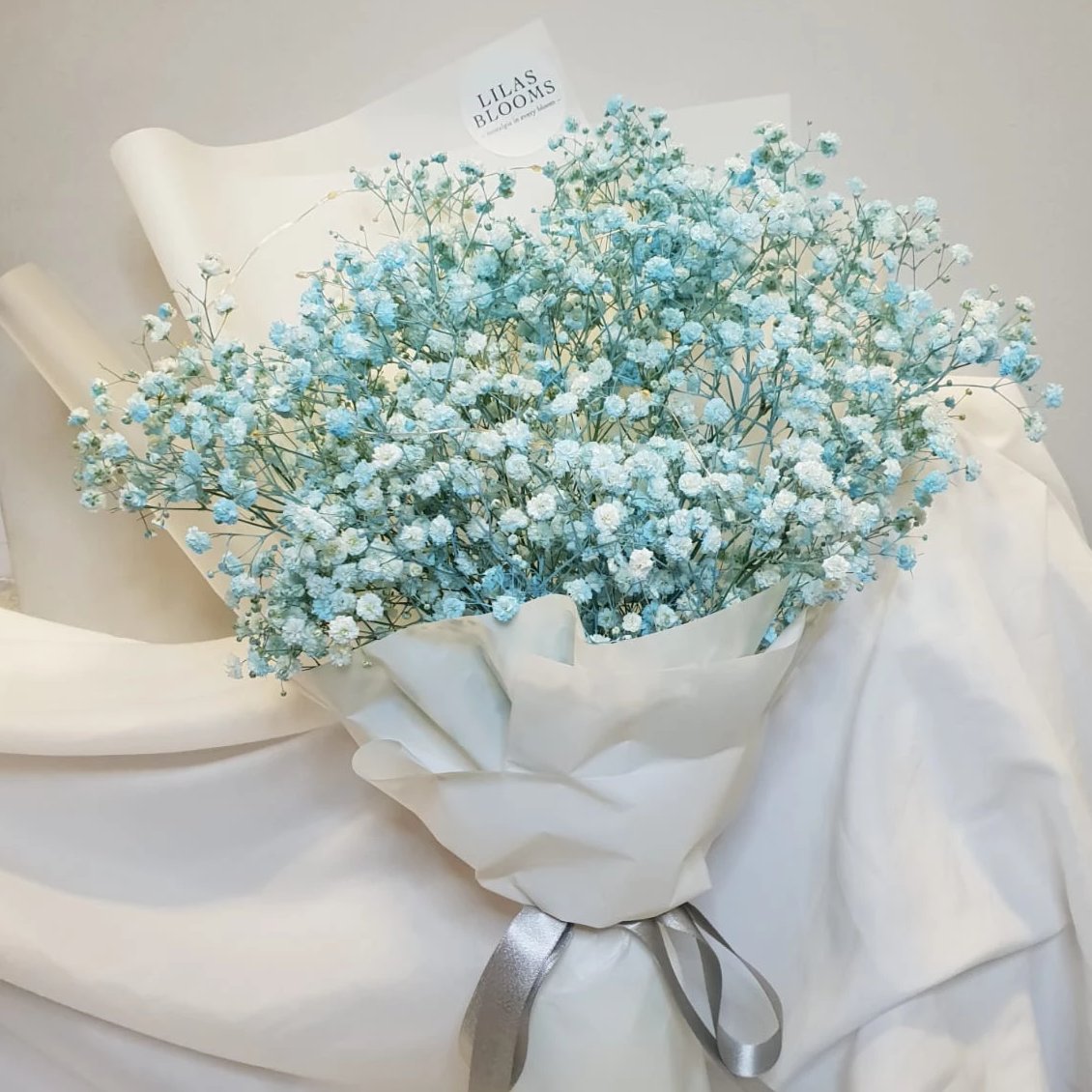 Blue Baby Breath Bouquet