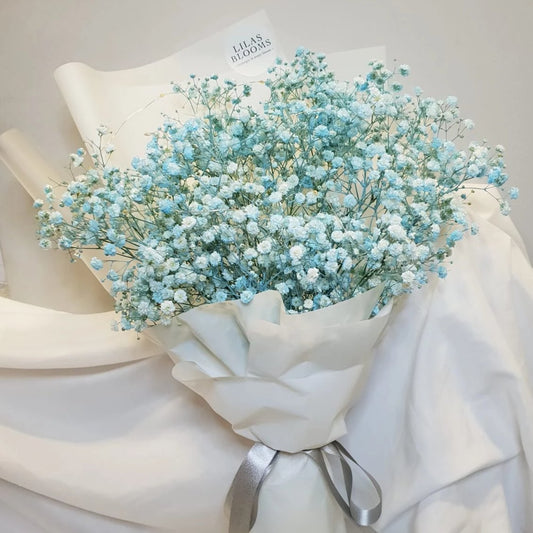 Blue Baby Breath Bouquet